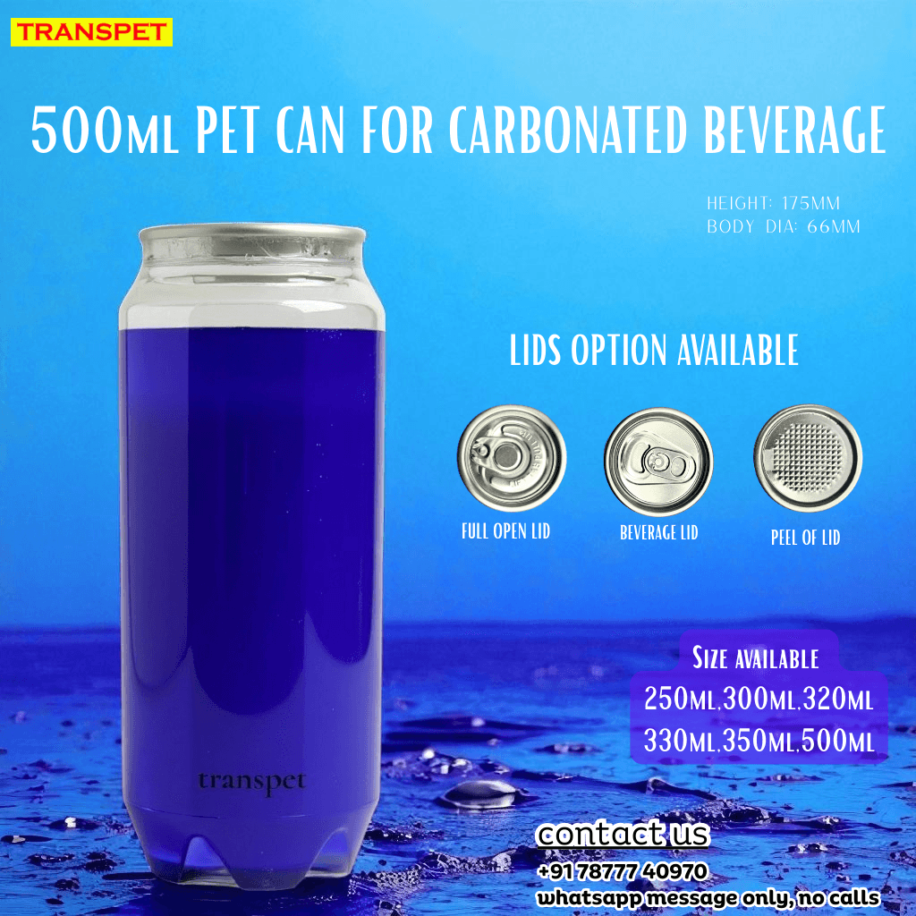 500ml Carbonated Beverage PET Can